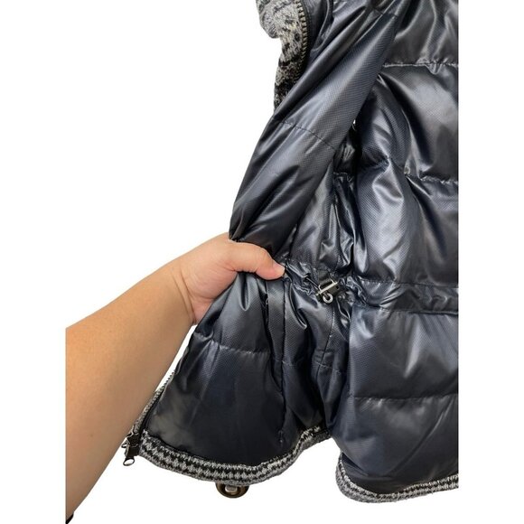 ATHLETA Nordic Down About Fair Isle Gray Goose Down Puffer Vest XS - Picture 10 of 11